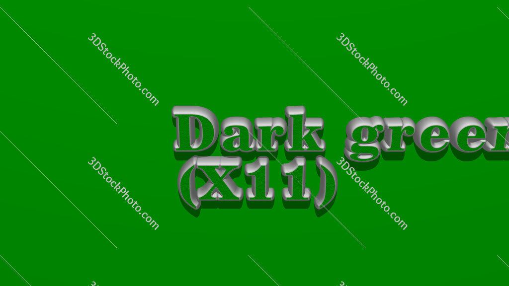 Dark green (X11) 