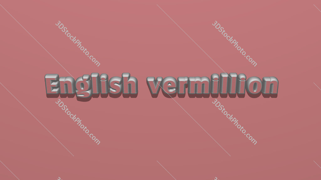 English vermillion 