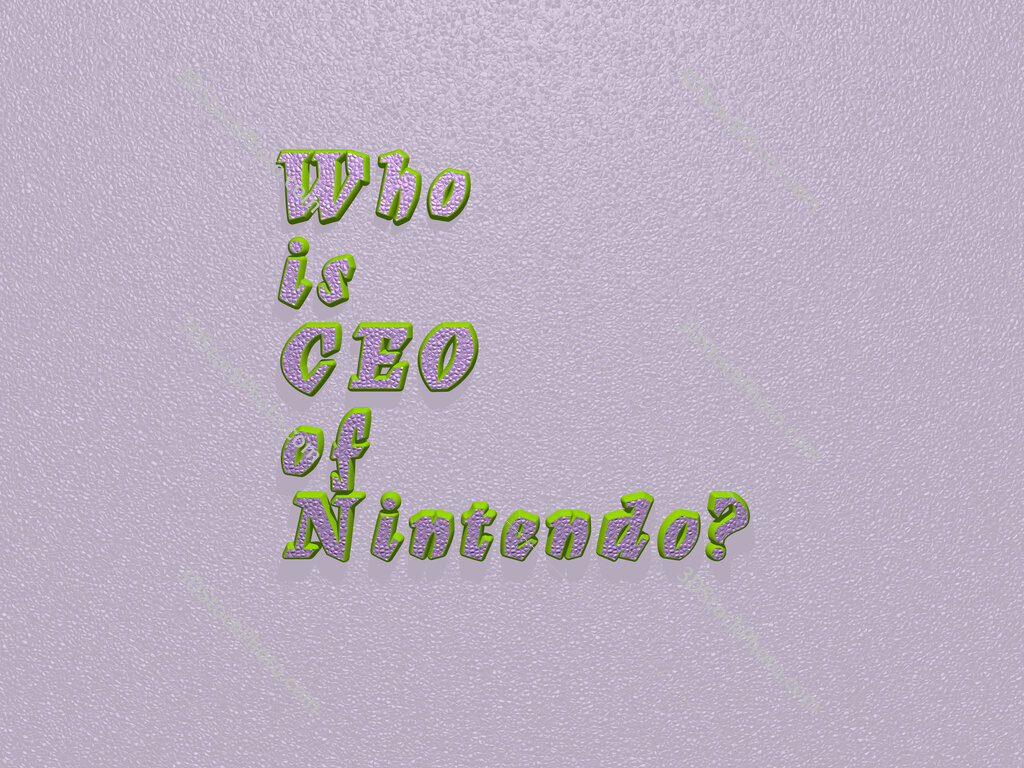 Who is CEO of Nintendo? 