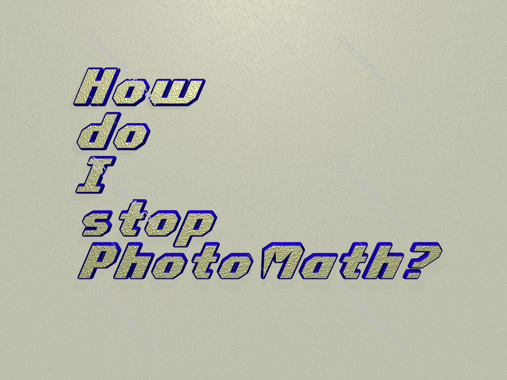 How do I stop PhotoMath? 