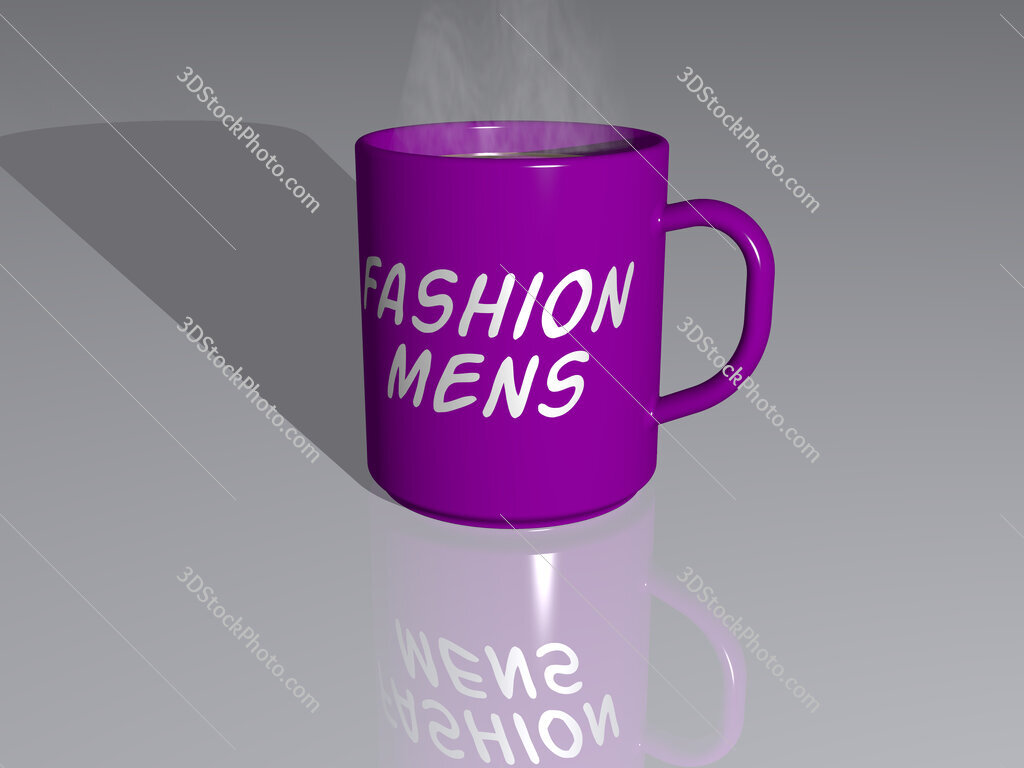 fashion mens text on a coffee mug