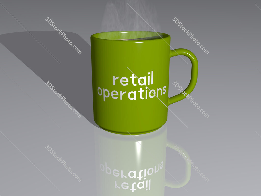 retail operations text on a coffee mug