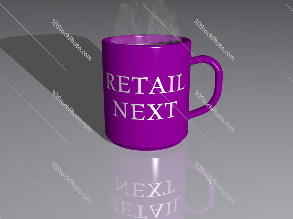retail next text on a coffee mug