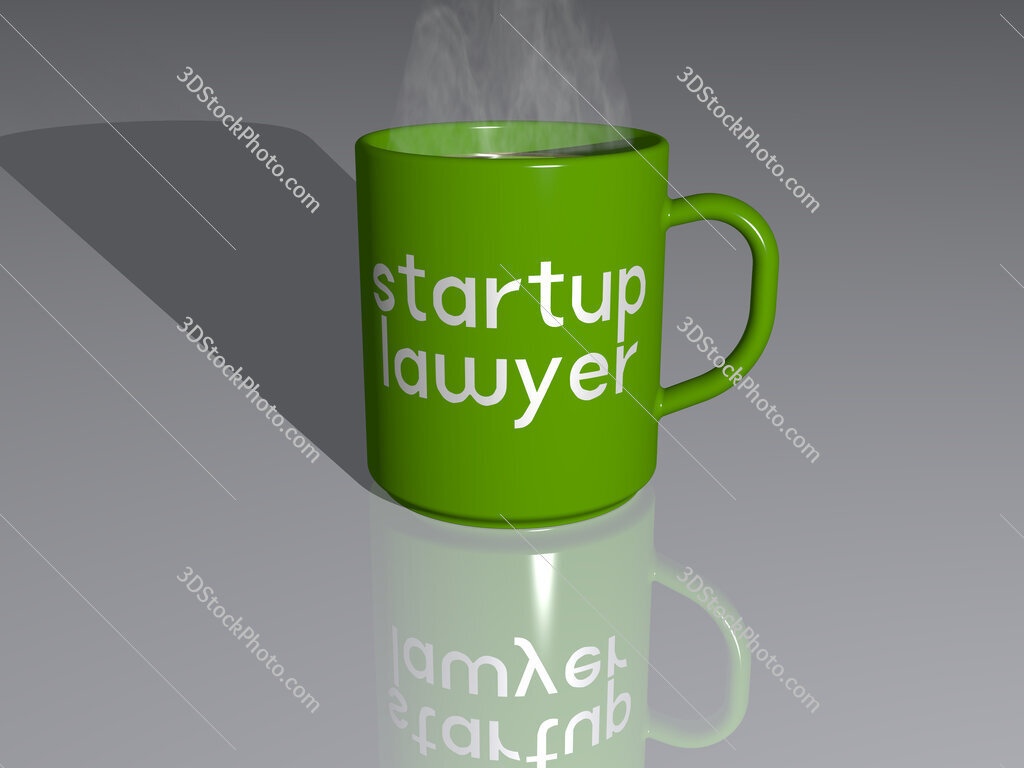 startup lawyer text on a coffee mug