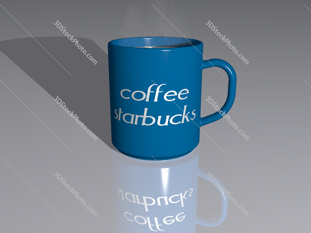 coffee starbucks text on a coffee mug