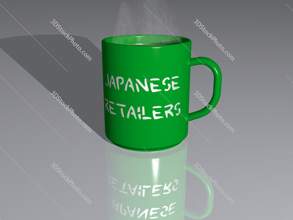 japanese retailers text on a coffee mug
