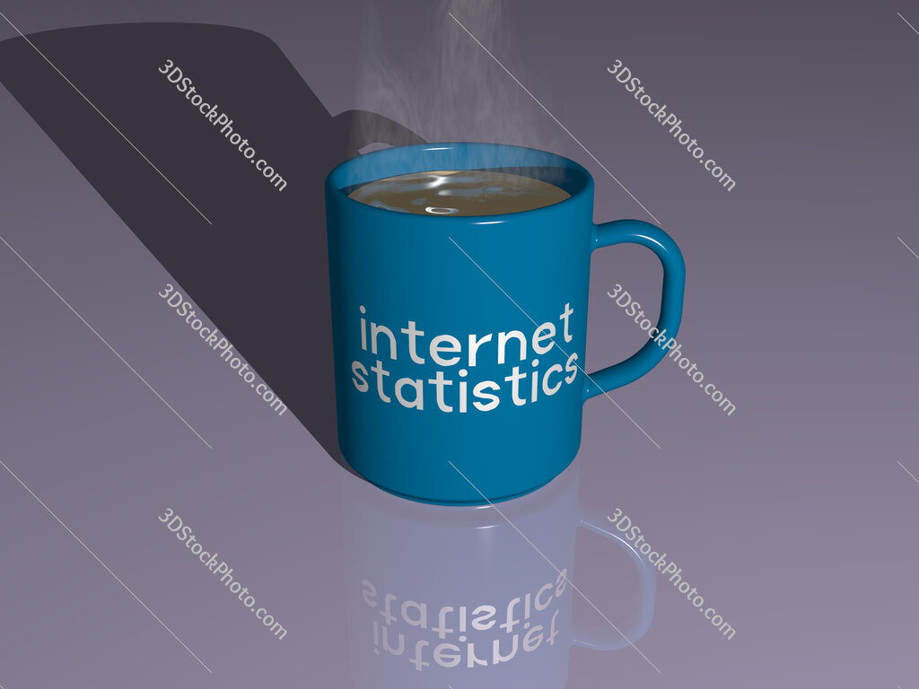 internet statistics text on a coffee mug