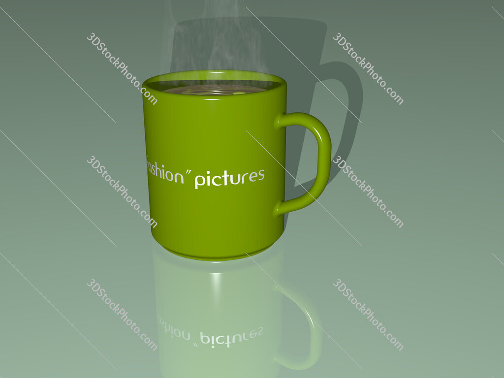 fashion pictures text on a coffee mug