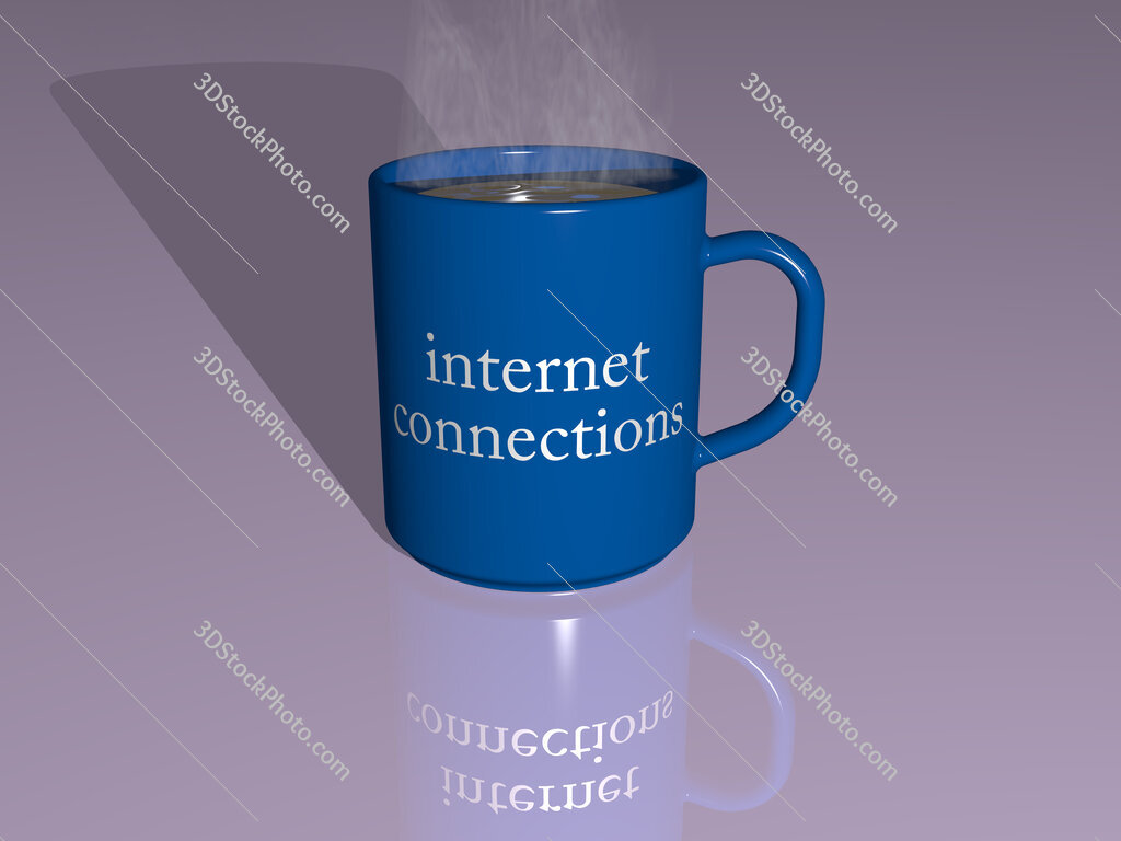 internet connections text on a coffee mug