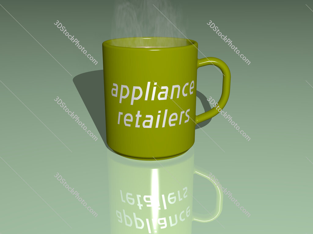 appliance retailers text on a coffee mug