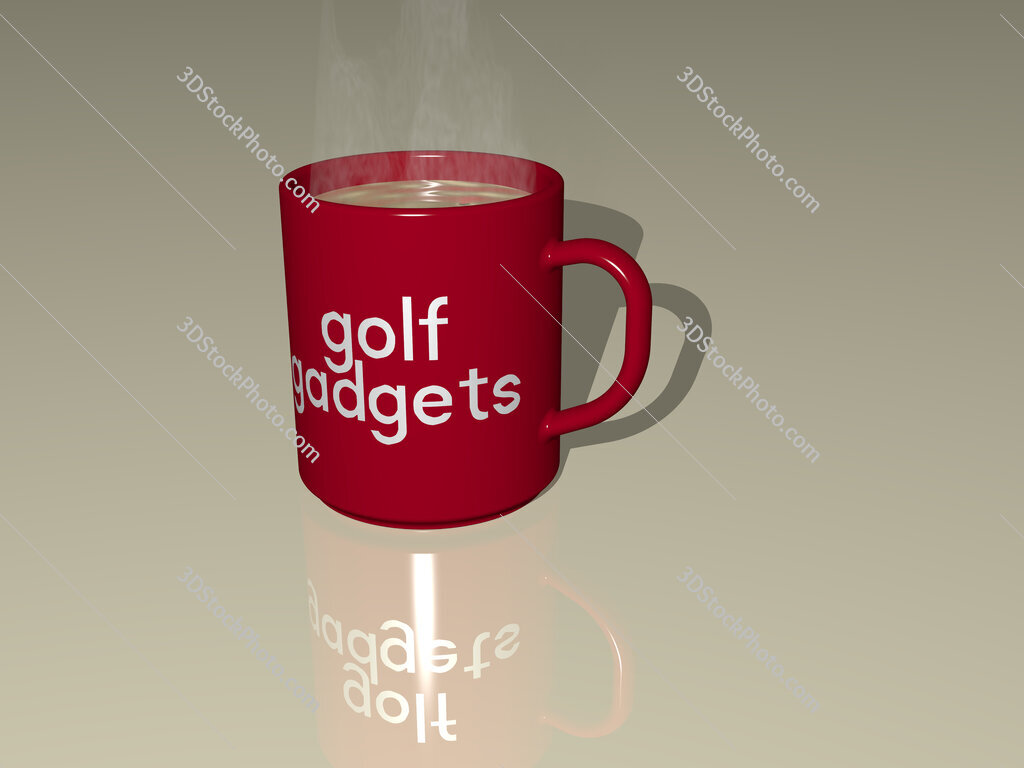 golf gadgets text on a coffee mug