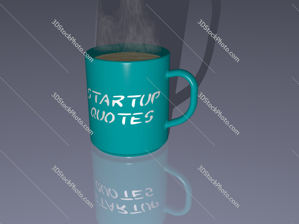 startup quotes text on a coffee mug