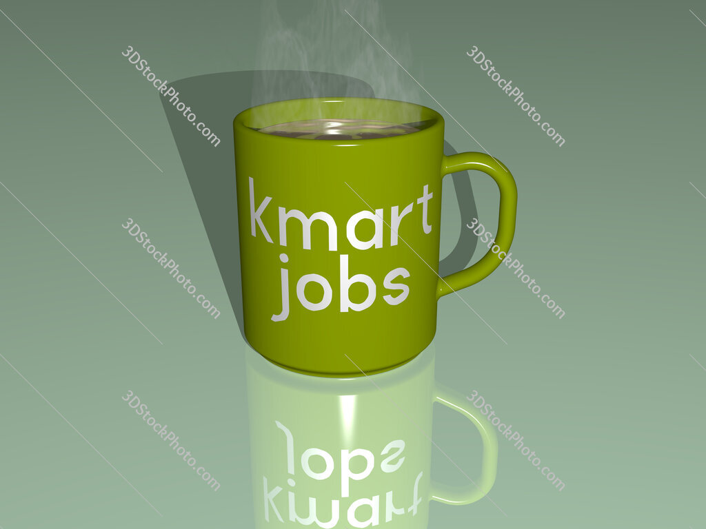 kmart jobs text on a coffee mug