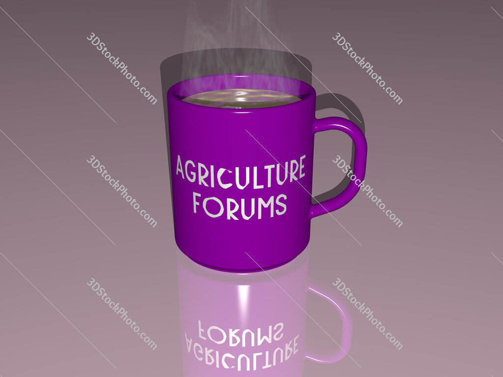 agriculture forums text on a coffee mug