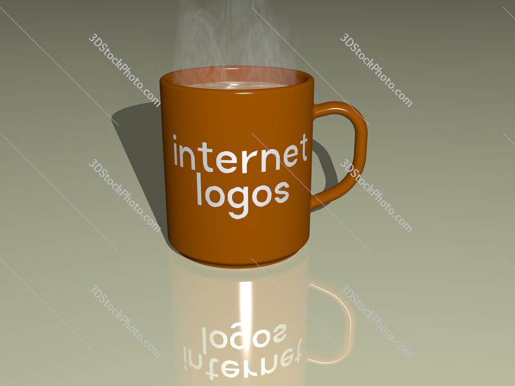 internet logos text on a coffee mug