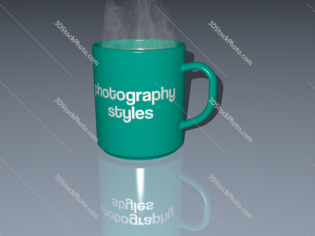 photography styles text on a coffee mug