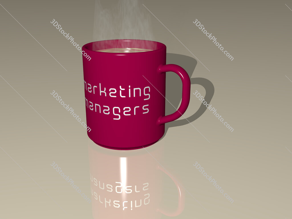 marketing managers text on a coffee mug
