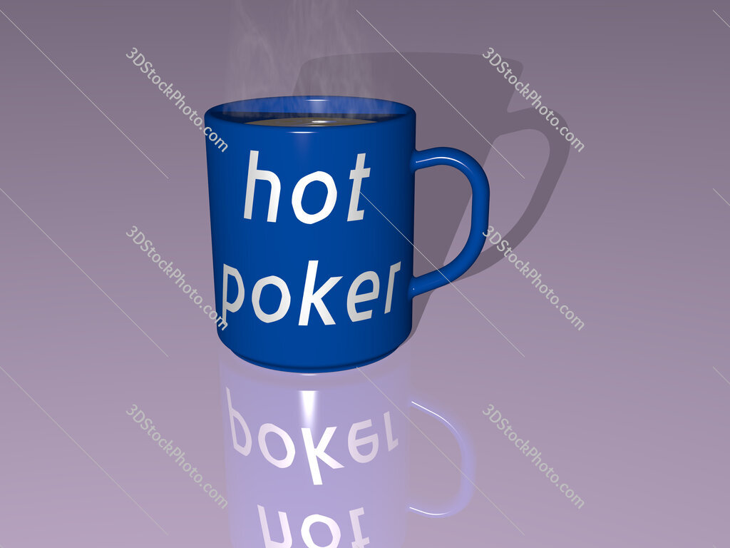 hot poker text on a coffee mug