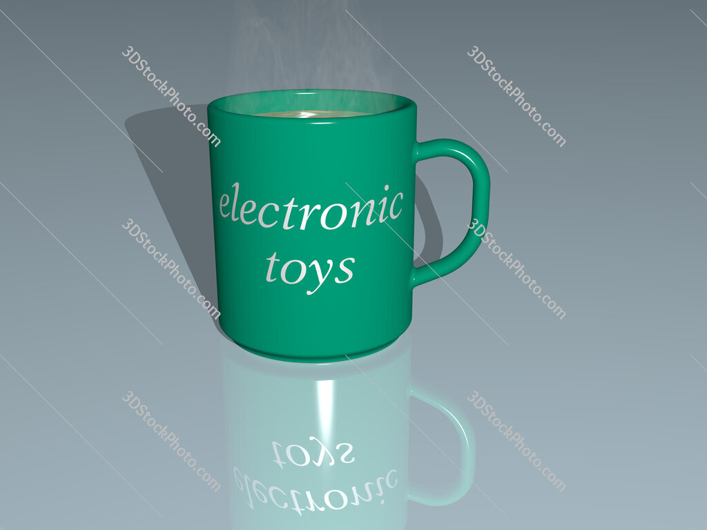 electronic toys text on a coffee mug