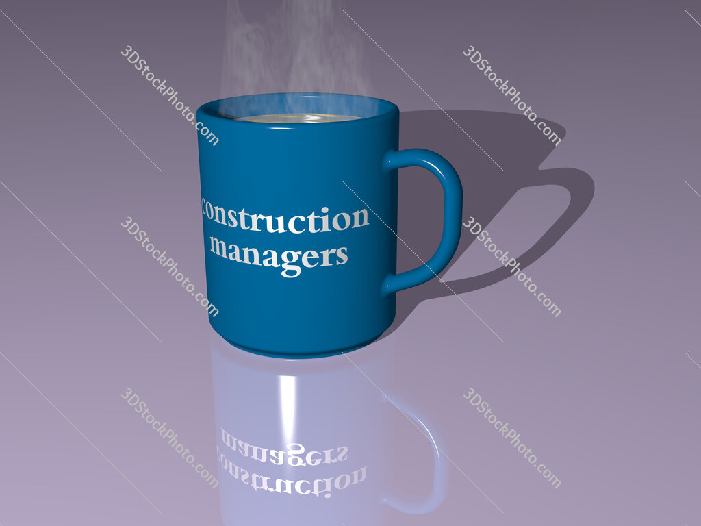 construction managers text on a coffee mug