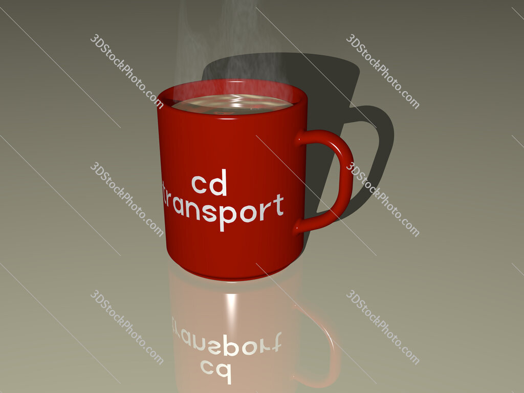 cd transport text on a coffee mug