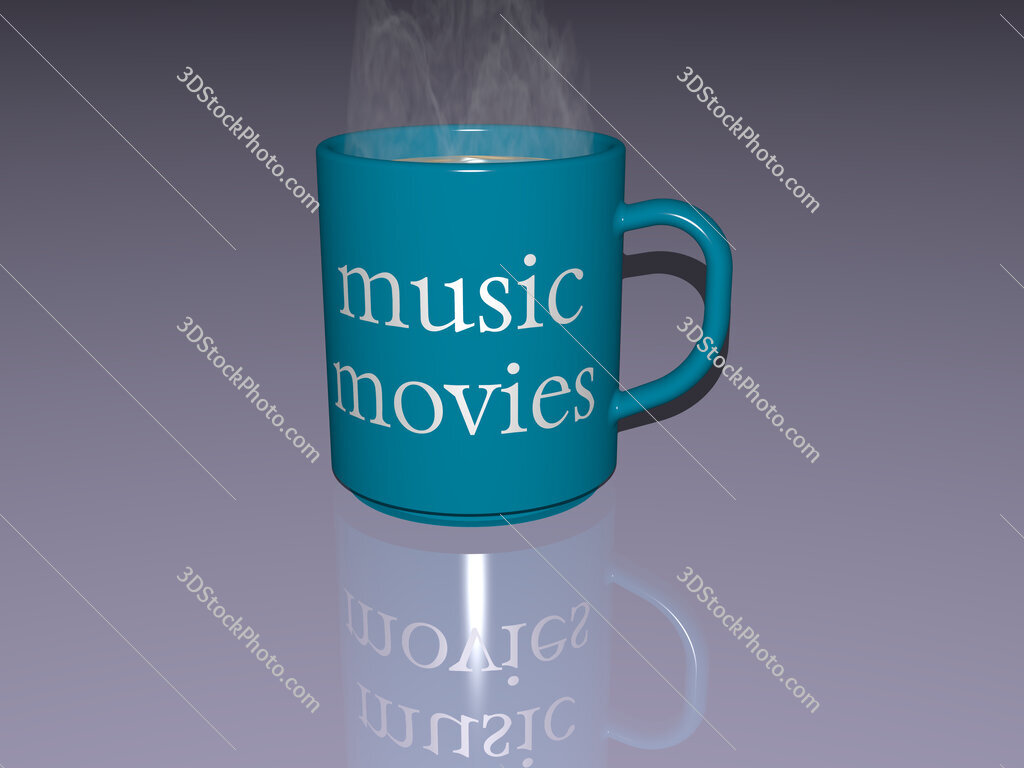 music movies text on a coffee mug