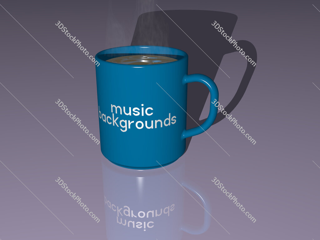 music backgrounds text on a coffee mug