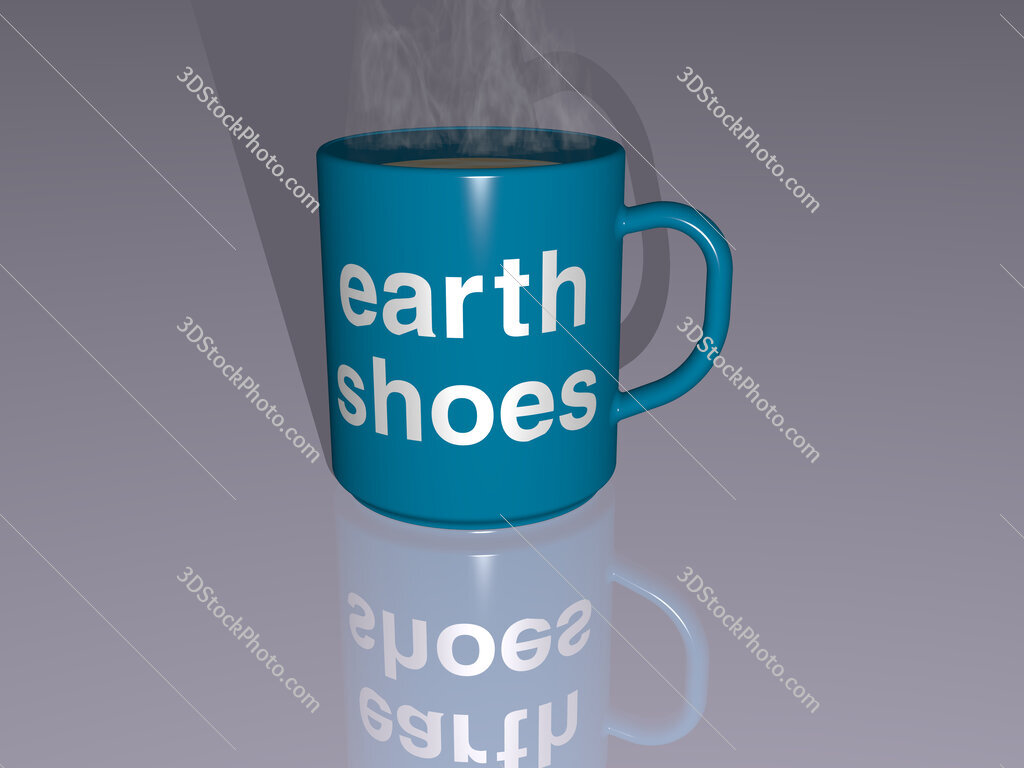 earth shoes text on a coffee mug