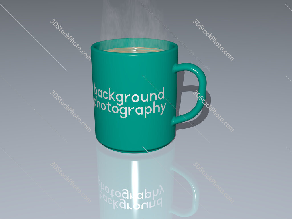 background photography text on a coffee mug