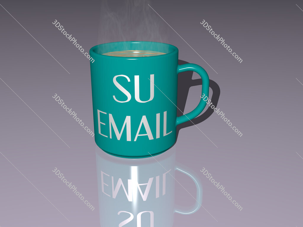 su email text on a coffee mug