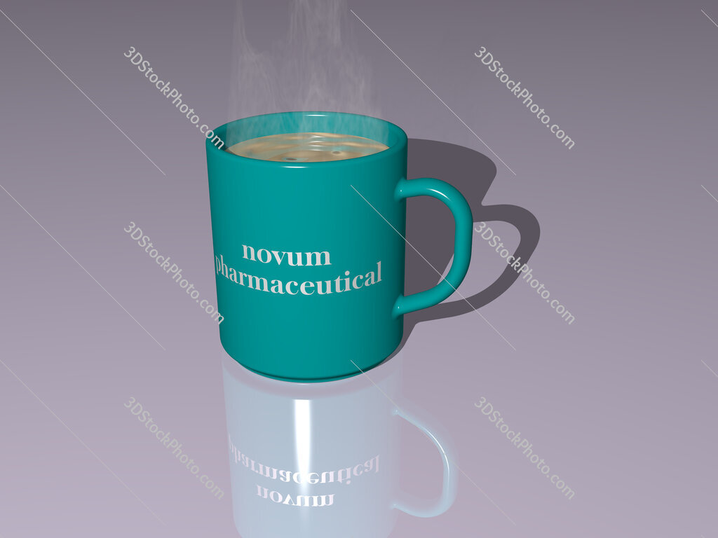 novum pharmaceutical text on a coffee mug