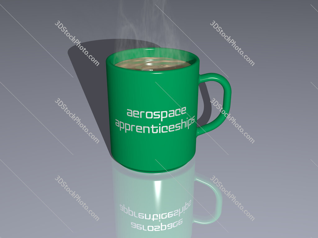 aerospace apprenticeships text on a coffee mug