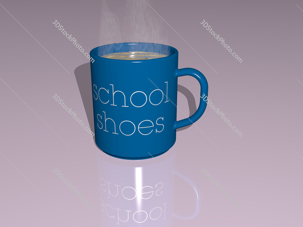 school shoes text on a coffee mug