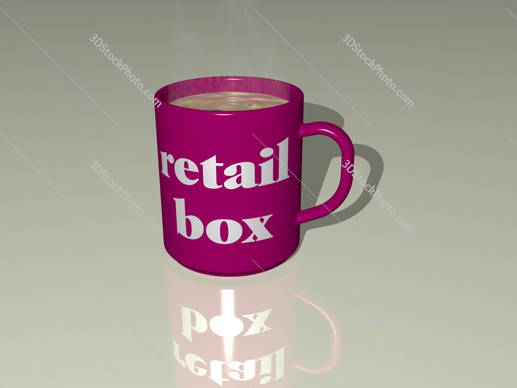 retail box text on a coffee mug