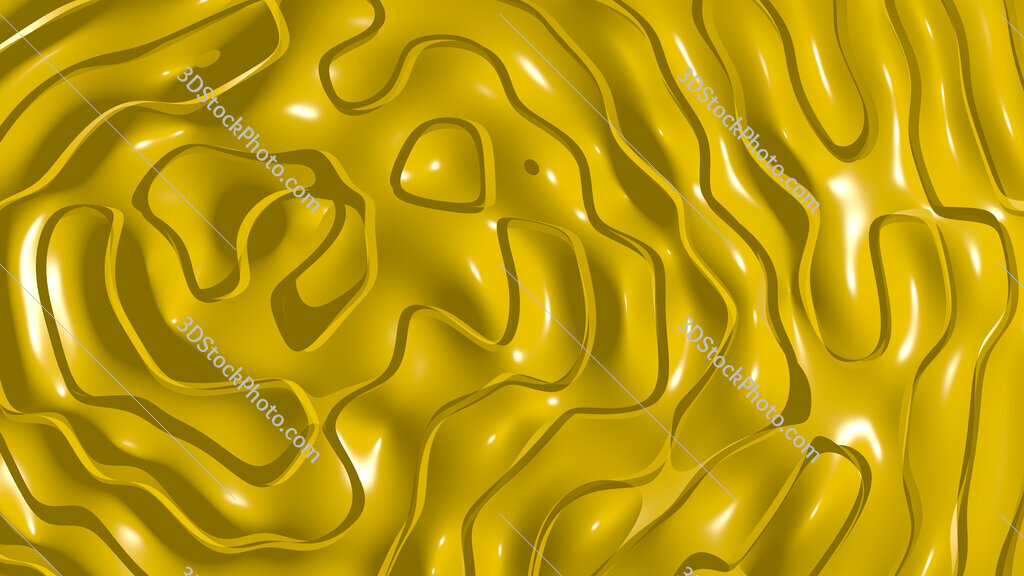 Chrome yellow wavy background texture