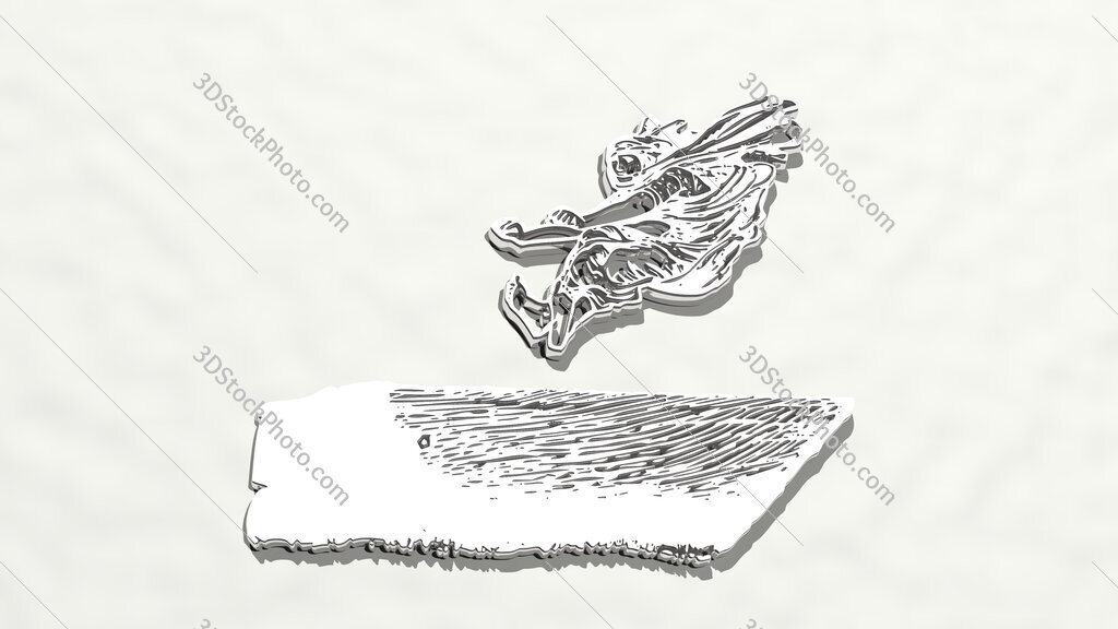 athletic sport activity 3D drawing icon