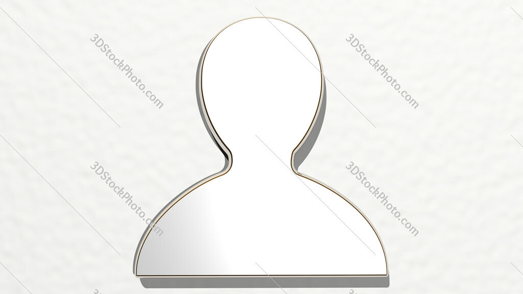 basic profile 3D drawing icon