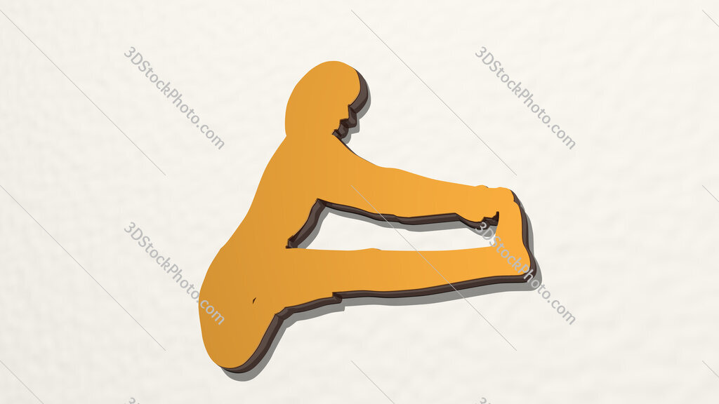 woman 3D drawing icon