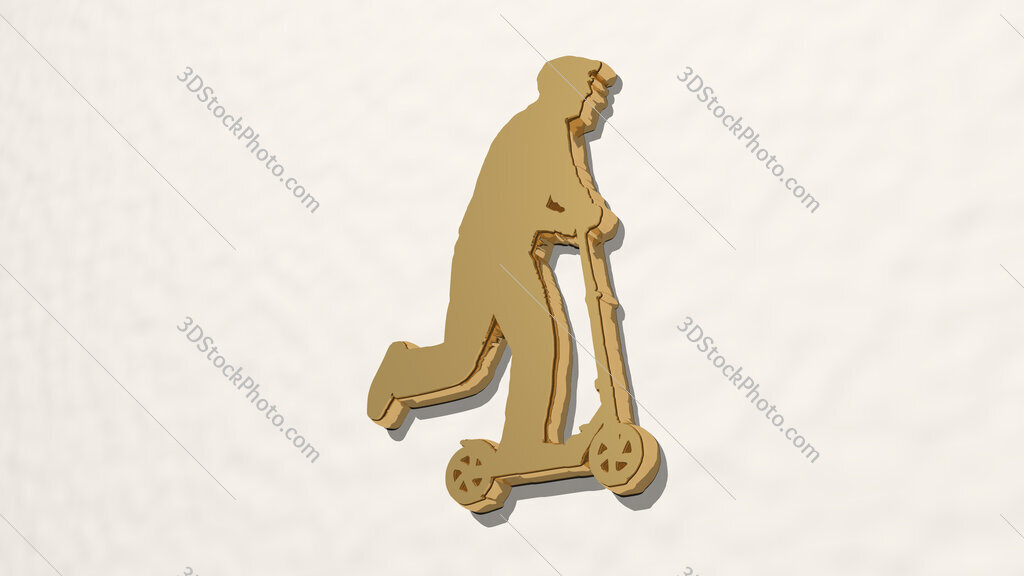 athletic sport activity 3D drawing icon