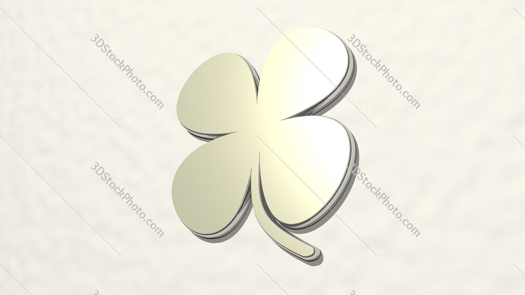 leaf 3D drawing icon