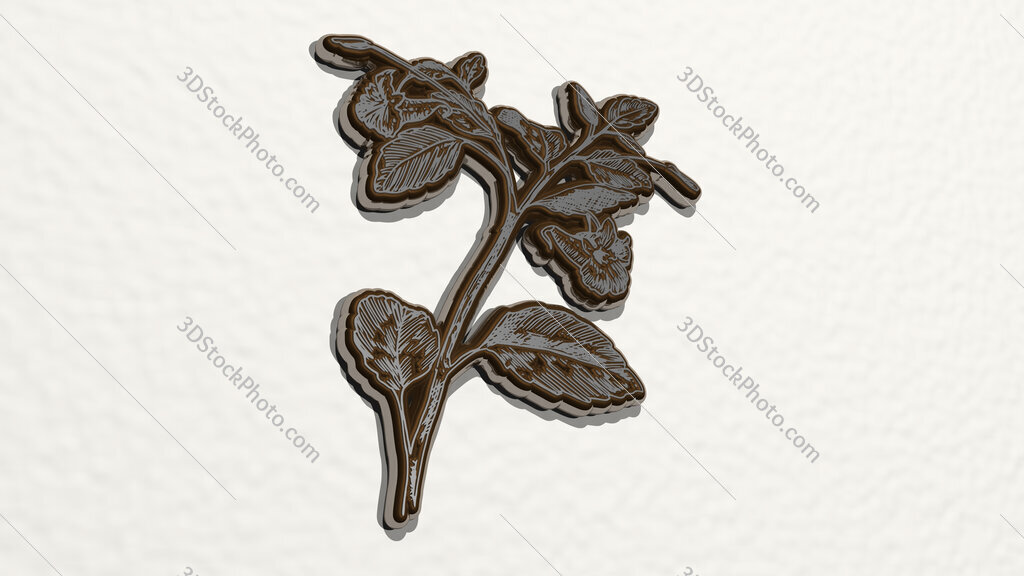 plant 3D drawing icon