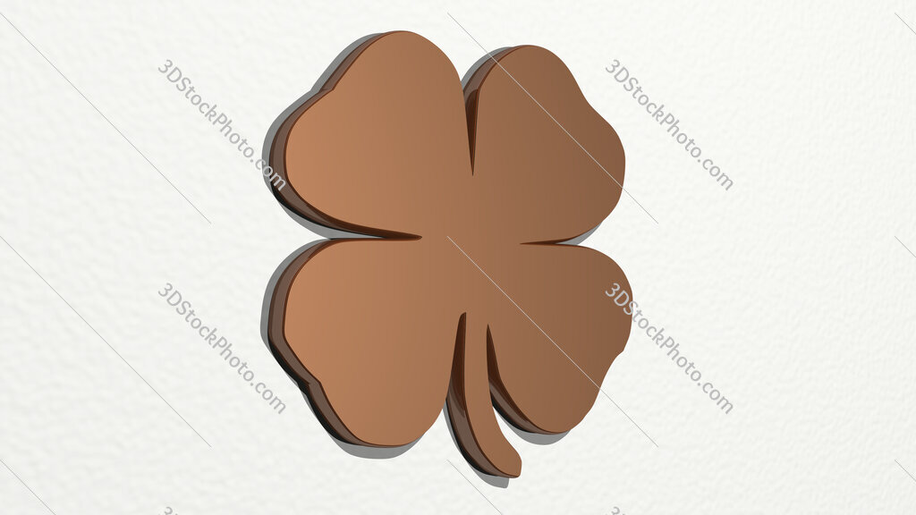 leaf 3D drawing icon