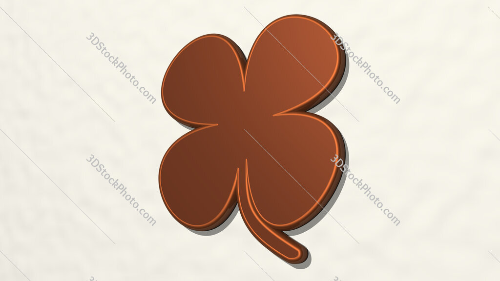 leaf 3D drawing icon