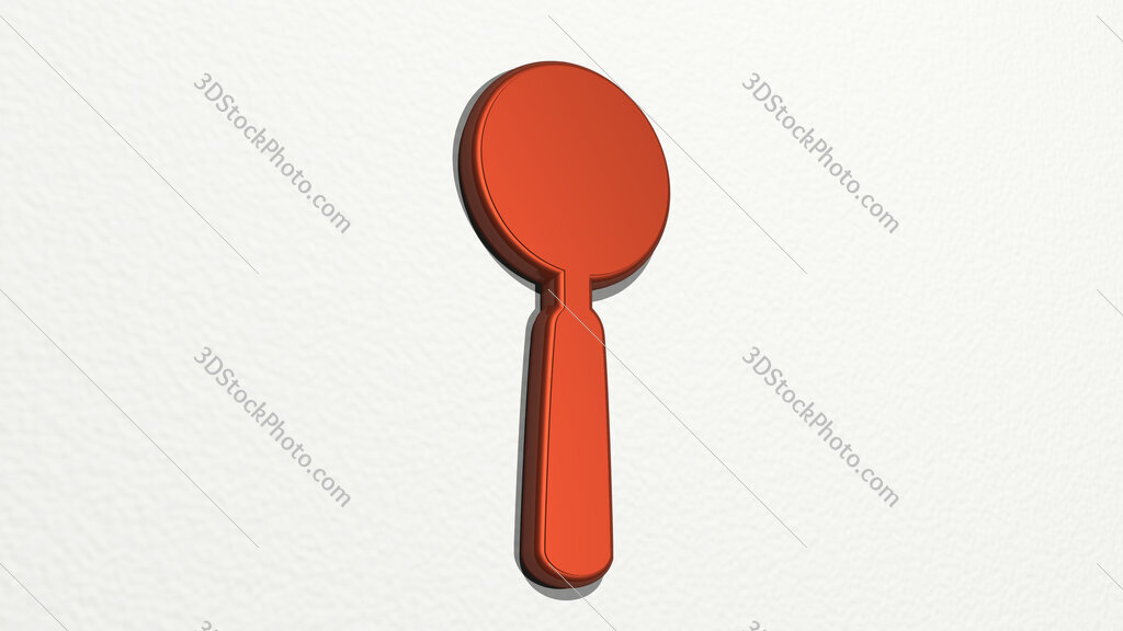 magnifying glass 3D drawing icon