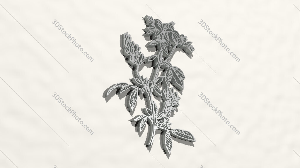 plant 3D drawing icon