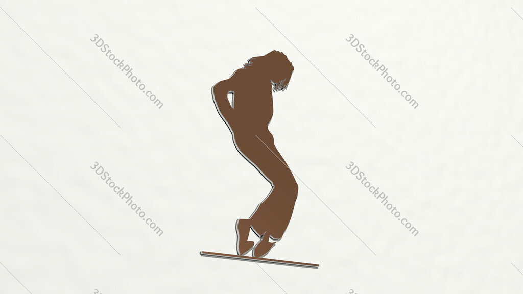 dancing 3D drawing icon