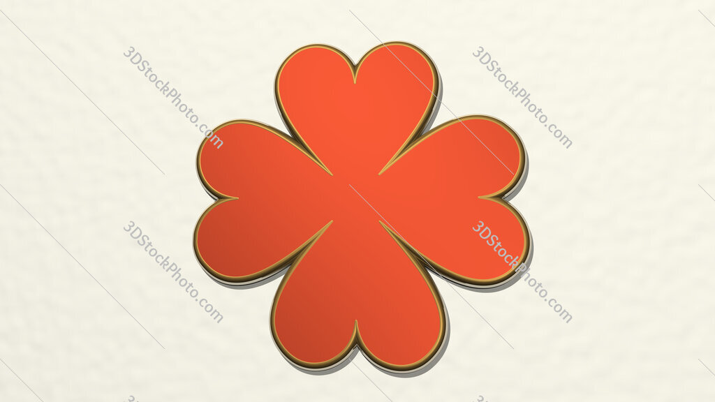 leaf 3D drawing icon