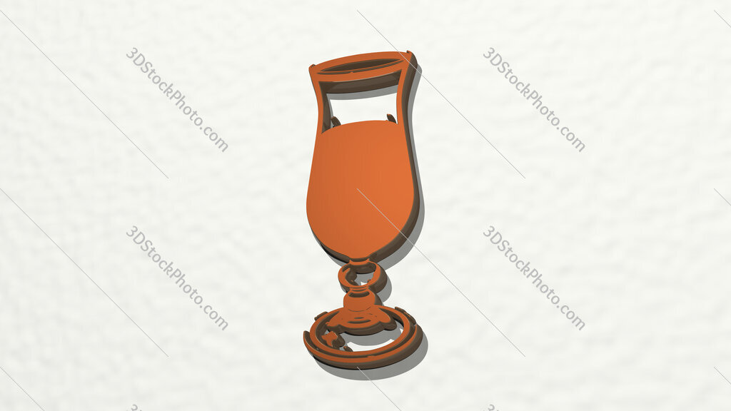 glass 3D drawing icon