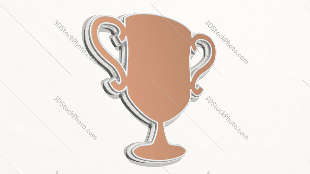 cup 3D drawing icon