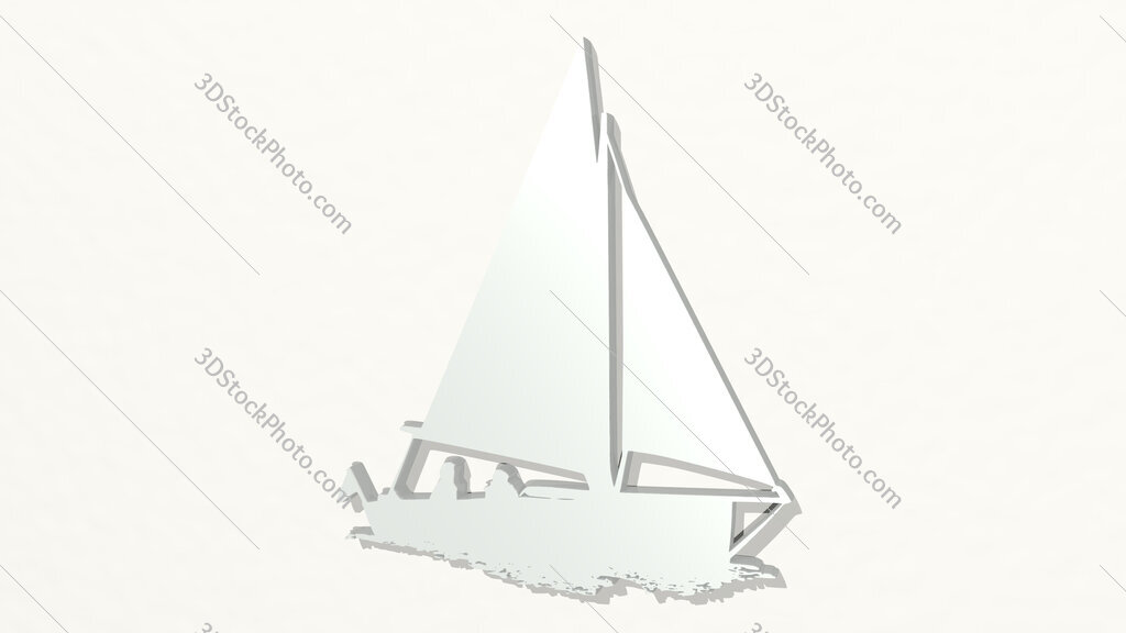 boat 3D drawing icon